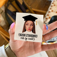 Thumbnail for Personalized Graduation Party Face Photo Temporary Tattoos, Graduation Party Supplies 2024