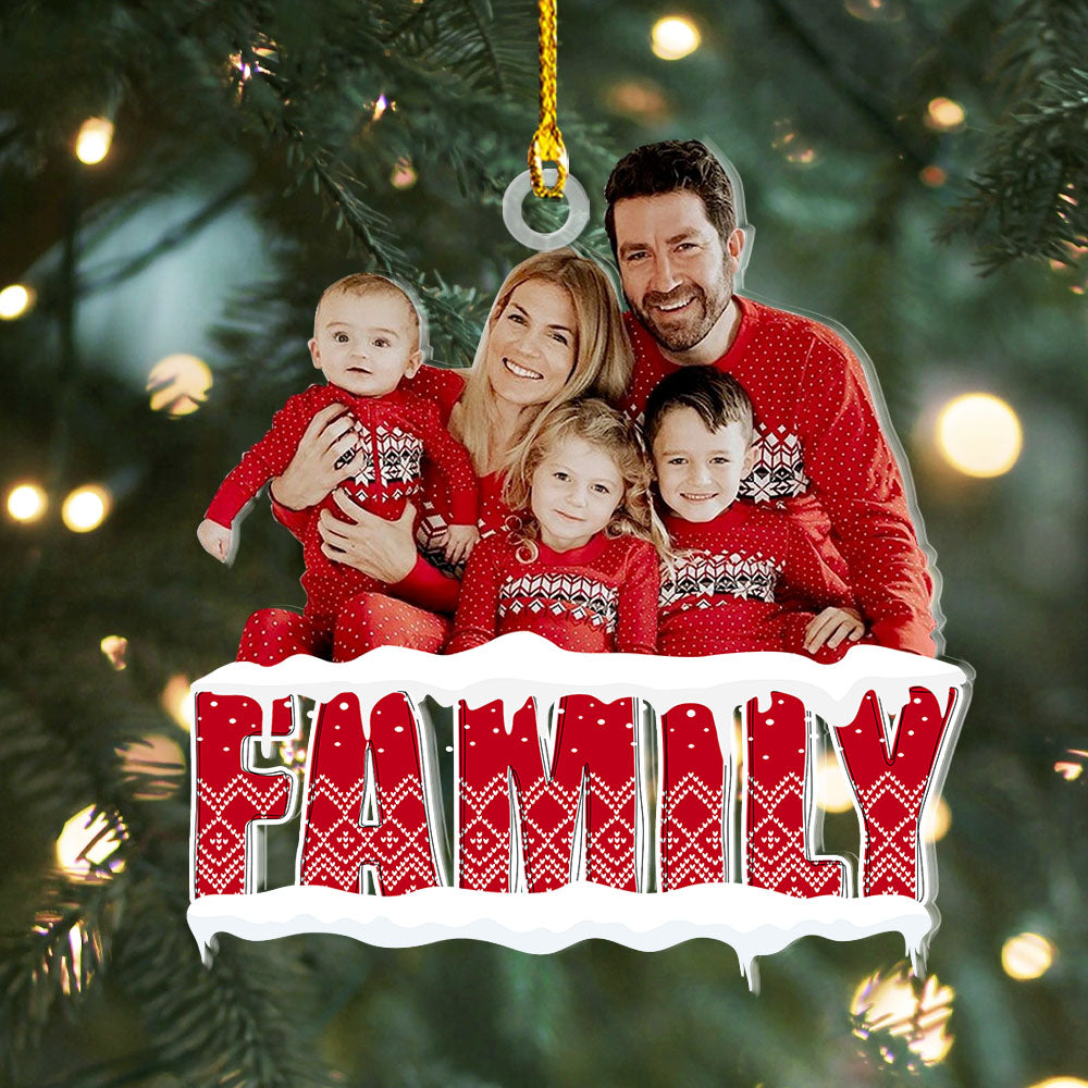 Personalized Acrylic Ornament - Gift For Family - Photo Family Is A Gift AC