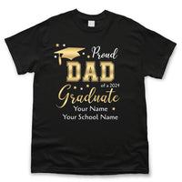 Thumbnail for Custom Senior 2024 & Proud Family Graduation Shirts, Graduation Gift Merchize
