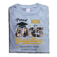 Thumbnail for Custom Photo Proud Family Of A 2025 Graduation Shirts, Graduation Gift