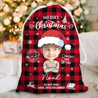 Thumbnail for Personalized Christmas Bag - Christmas Gift For Family - Merry Christmas Funny Face Photo AB