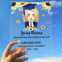 Thumbnail for Personalized Face Senior Class Of 2025, Graduation Acrylic Plaque With Stand