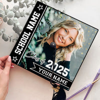 Thumbnail for Personalized Class Of 2025 Photo Graduation Cap Topper, Decorations For Grad Cap FC