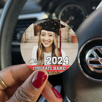 Thumbnail for Personalized Congrats Class Of 2024 Photo Graduation Party Button Badge, Party Supply