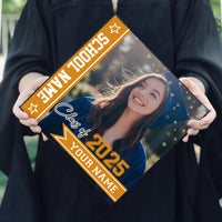 Thumbnail for Personalized Class Of 2025 Photo Graduation Cap Topper, Decorations For Grad Cap