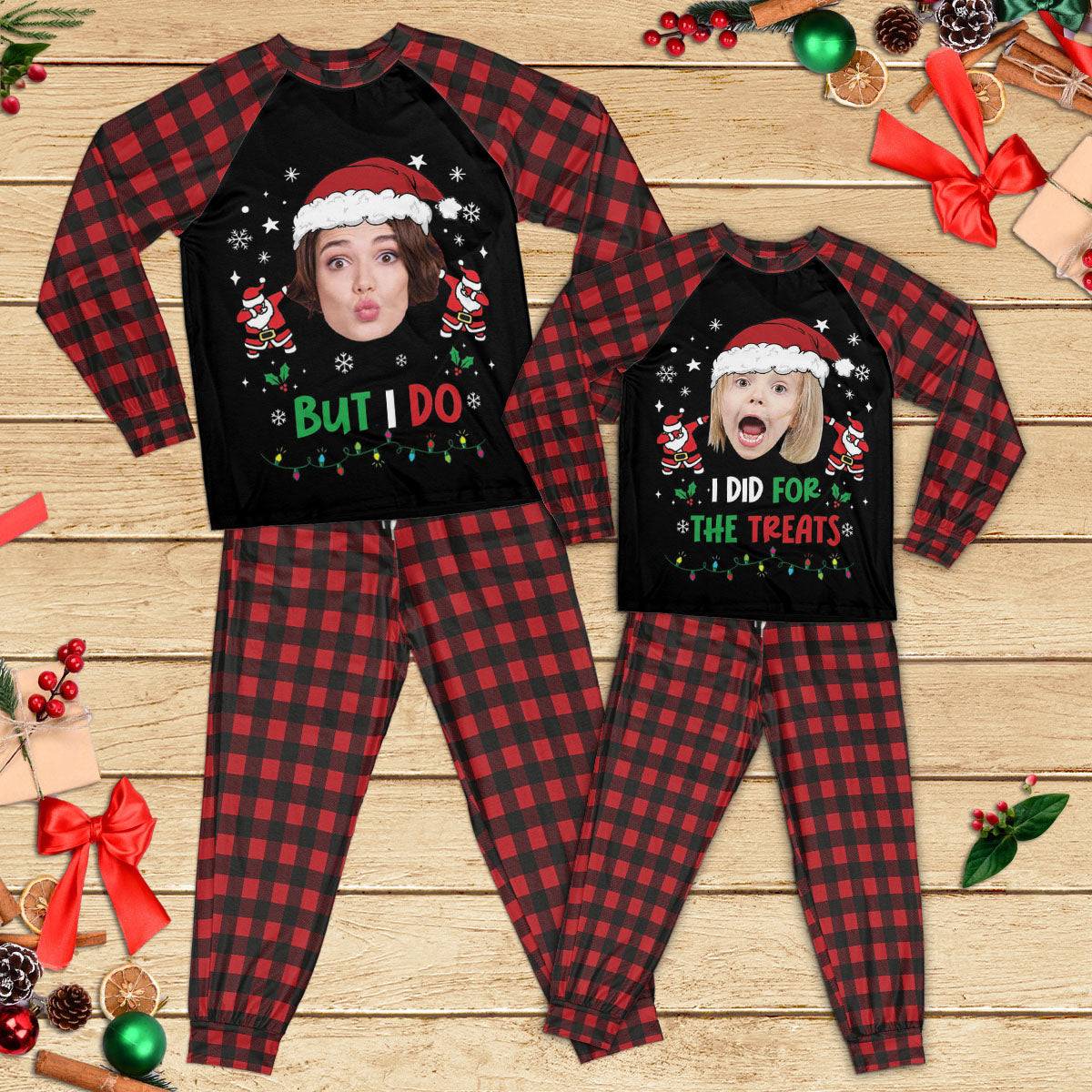 Personalized Raglan Pajamas Set - Christmas Gift For Family - I Don't Do Matching Christmas Outfits Merchize