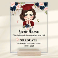 Thumbnail for Personalized Face Senior Class Of 2025, Graduation Acrylic Plaque With Stand