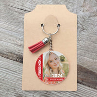Thumbnail for Personalized Congrats Class Of 2024 Acrylic Keychain With Tassel, Graduation Keepsake