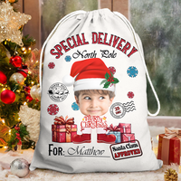 Thumbnail for Personalized Santa Sack - Christmas Gift For Family - Face Photo Santa Costumes AB