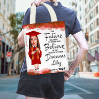 Thumbnail for Personalized Face Photo Cut Out 2024 Senior Tote Bag, Graduation Gift