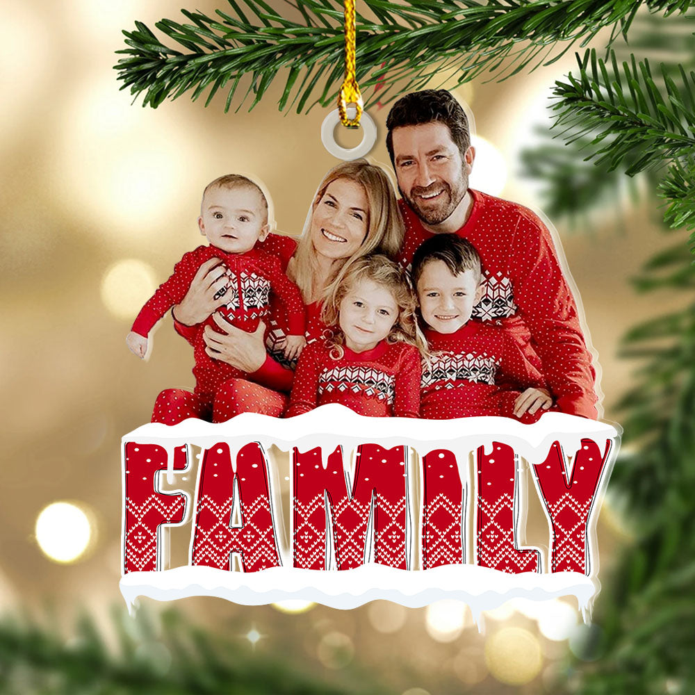 Personalized Acrylic Ornament - Gift For Family - Photo Family Is A Gift AC