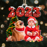 Thumbnail for Personalized Acrylic Ornament - Christmas Gift For Pet Lovers - Upload Pet Photo 2023 AC