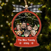 Thumbnail for Personalized Shaker Ornament - Christmas Gift For Family - Funny Family Photo FC