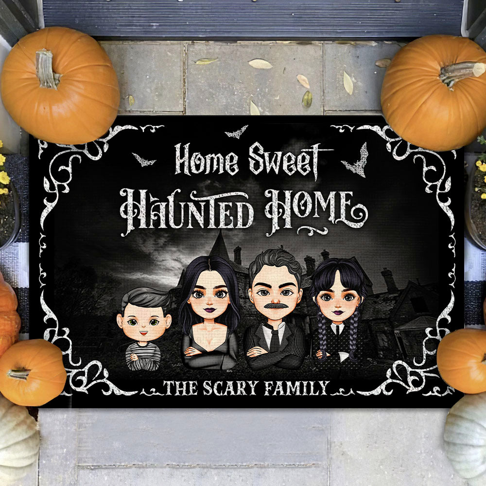 Personalized Doormat - Halloween Gift For Family - They're Creepy & They're Kooky AB