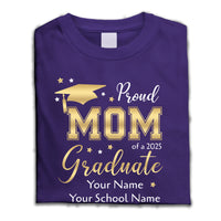 Thumbnail for Custom Senior 2025 & Proud Family Graduation Shirts, Graduation Gift