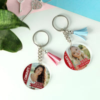 Thumbnail for Personalized Congrats Class Of 2025 Acrylic Keychain With Tassel, Graduation Keepsake FC