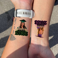 Thumbnail for Custom Face Photo Graduation 2023 Glitter Graduation Party Tattoos, Graduation Decorations JonxiFon