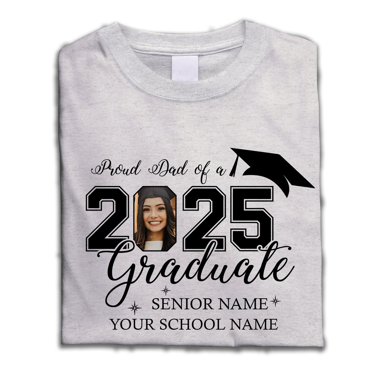 Custom Photo Proud Mom Dad Of A 2025 Graduate Shirts, Graduation Gift