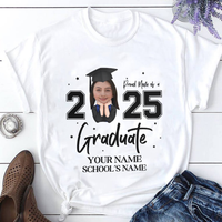 Thumbnail for Personalized Proud Of Girl Senior Class Of 2025 Graduation T-shirt, Grad Gift