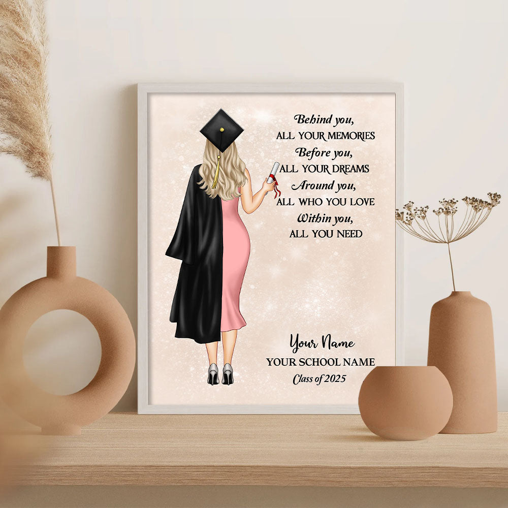 Custom Class Of 2025 Graduation Picture Frame, Graduation Gift, Gift For Her/Him