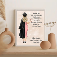 Thumbnail for Custom Class Of 2025 Graduation Picture Frame, Graduation Gift, Gift For Her/Him