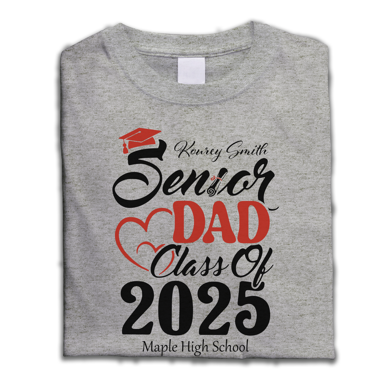 Personalized Senior Mom Dad Class Of 2025 Shirt - Graduation Gift Keepsake