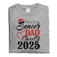 Thumbnail for Personalized Senior Mom Dad Class Of 2025 Shirt - Graduation Gift Keepsake