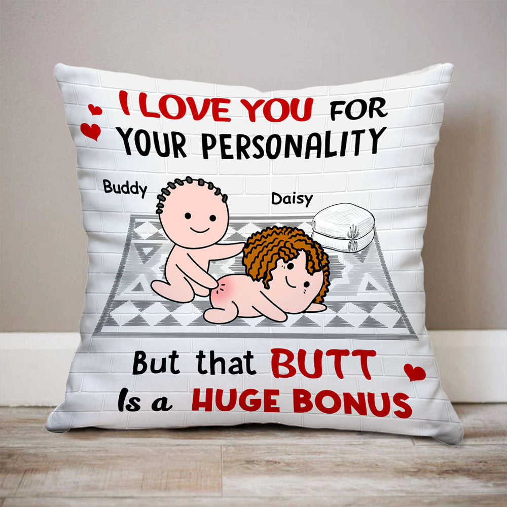 I Love You For Your Pesonality Personalized Pillow,Gift For Couple AD
