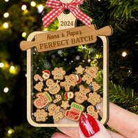 Thumbnail for Personalized Shaker Ornament - Christmas Gift For Family - Nana Papa Perfect Batch FC