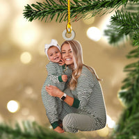 Thumbnail for Personalized Acrylic Ornament - Gift For Family - Upload Photo Mom & Daughter/Son AC