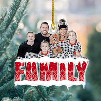 Thumbnail for Personalized Acrylic Ornament - Gift For Family - Photo Family Is A Gift AC