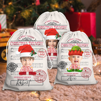 Thumbnail for Personalized Santa Sack - Christmas Gift For Family - Face Photo Jingle Bell Song AB