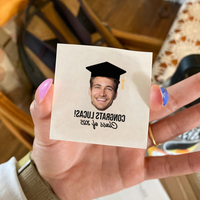 Thumbnail for Personalized Graduation Party Face Photo Temporary Tattoos, Graduation Party Supplies 2025