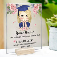 Thumbnail for Personalized Face Senior Class Of 2025, Graduation Acrylic Plaque With Stand