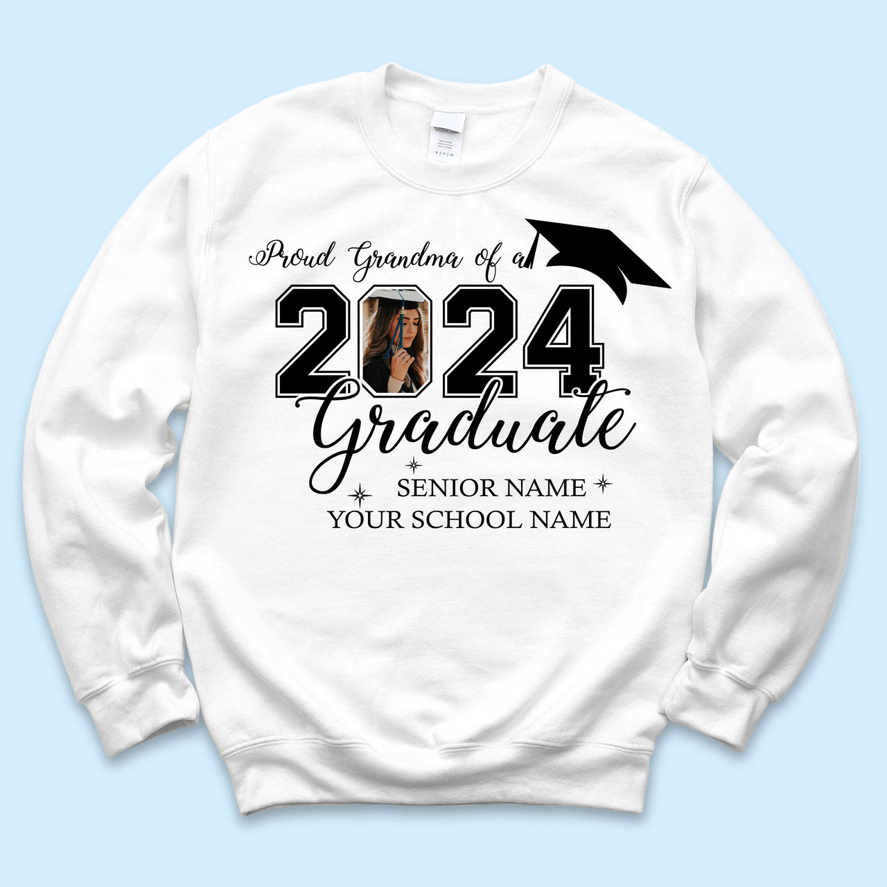 Custom Photo Proud Mom Dad Of A 2024 Graduate Shirts, Graduation Gift Merchize