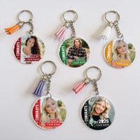 Thumbnail for Personalized Congrats Class Of 2025 Acrylic Keychain With Tassel, Graduation Keepsake FC