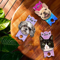 Thumbnail for Personalized Tumbler Name Plate - Gift For Pet Lovers - Funny Dog Cat Photo Face Cutout Yoycol