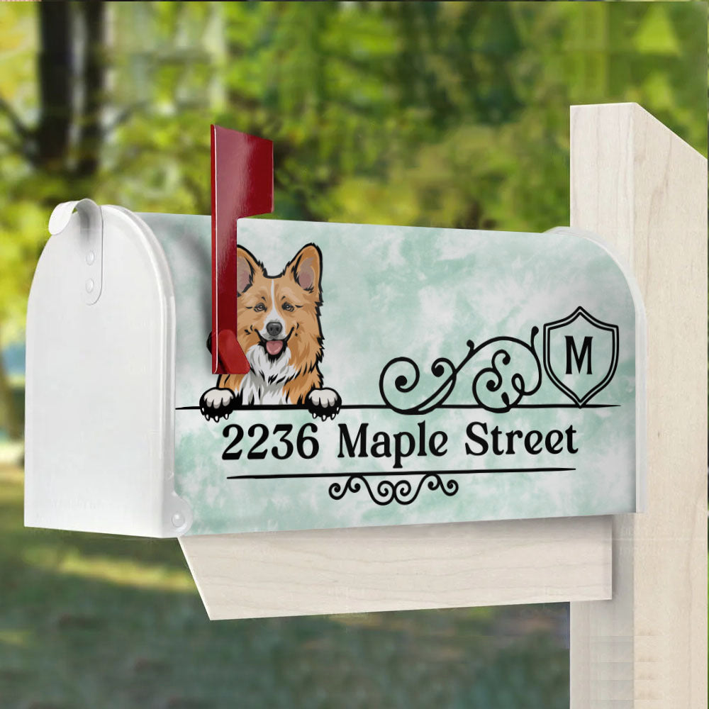 Custom Royal & Vintage Dog Cat Magnetic Mailbox Cover, Pet Lover Gift AF