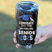 Thumbnail for Congratulations Class of 2025 Personalized Glitter Tumbler, Graduation Gift