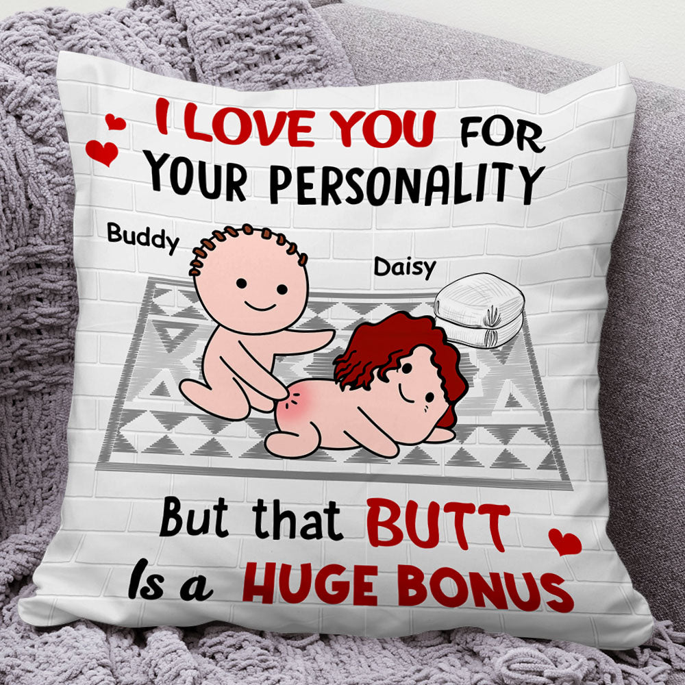I Love You For Your Pesonality Personalized Pillow,Gift For Couple AD
