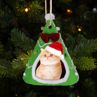Thumbnail for Personalized Acrylic Ornament - Christmas Gift For Pet Lover - Pet Photo Christmas Net Tent House AC