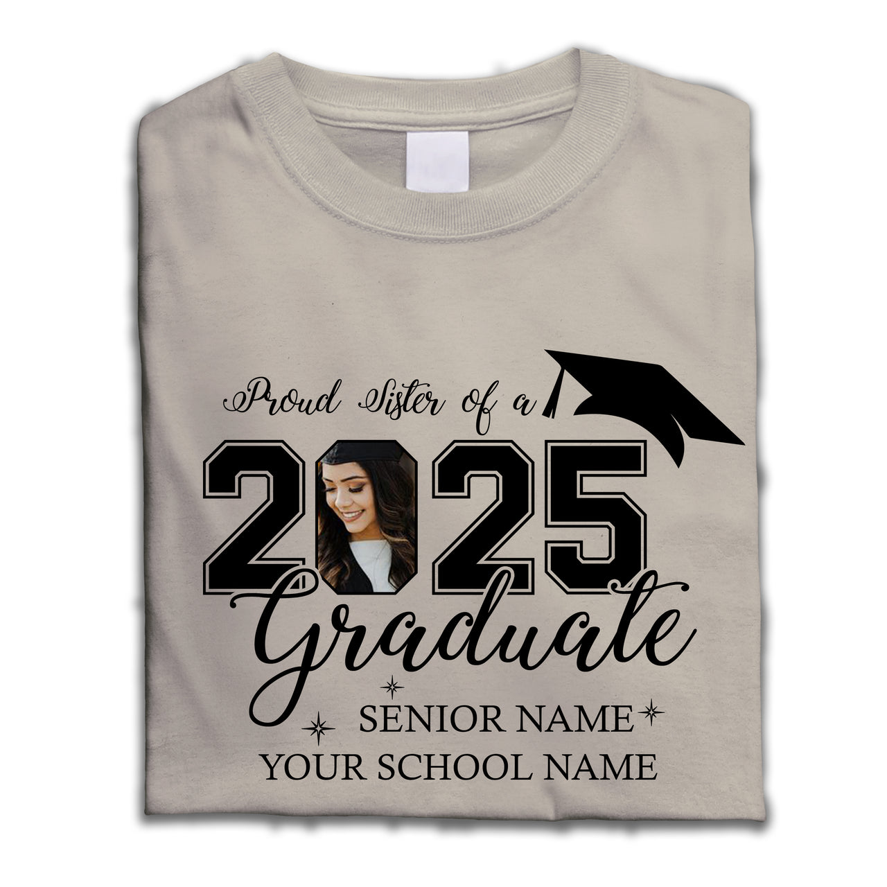 Custom Photo Proud Mom Dad Of A 2025 Graduate Shirts, Graduation Gift