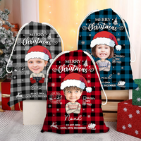 Thumbnail for Personalized Christmas Bag - Christmas Gift For Family - Merry Christmas Funny Face Photo AB