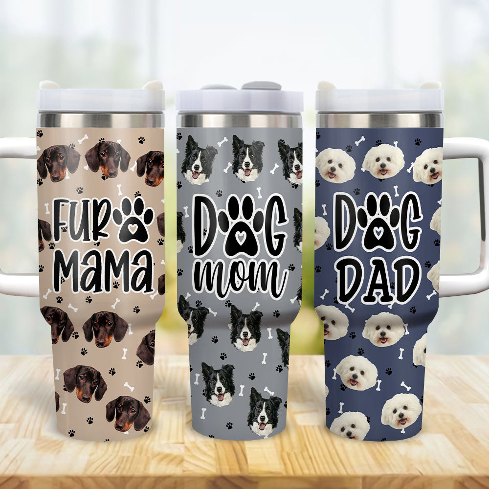 Personalized 40oz Tumbler - Gift For Pet Lovers - Dog Mom Dog Cat Photos Yoycol