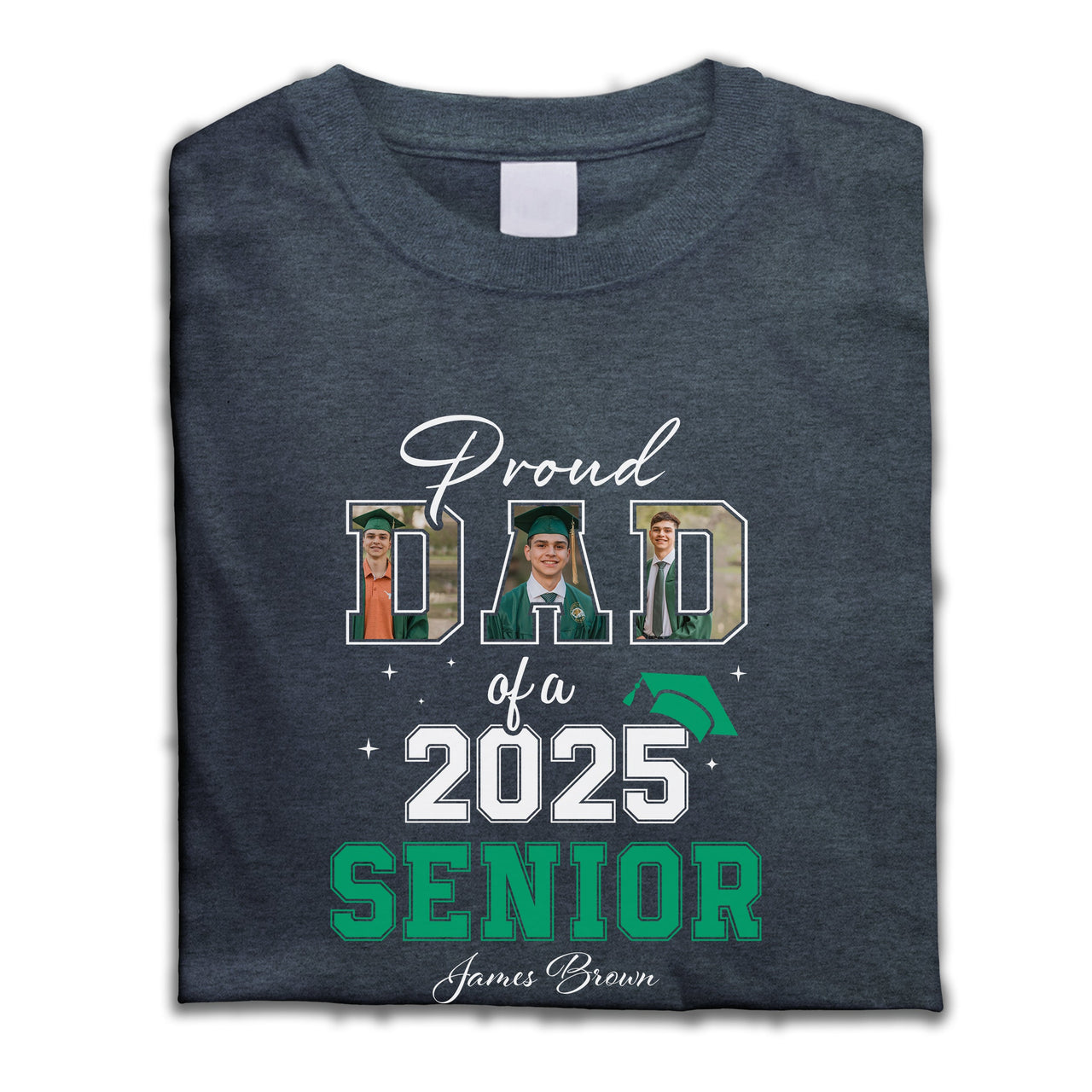 Custom Photos 2025 Senior Graduation Shirt, Graduation Gift Merchize