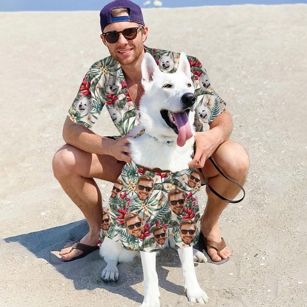 Your Pet Custom Oversized Hawaiian Shirt For Women - VinCo