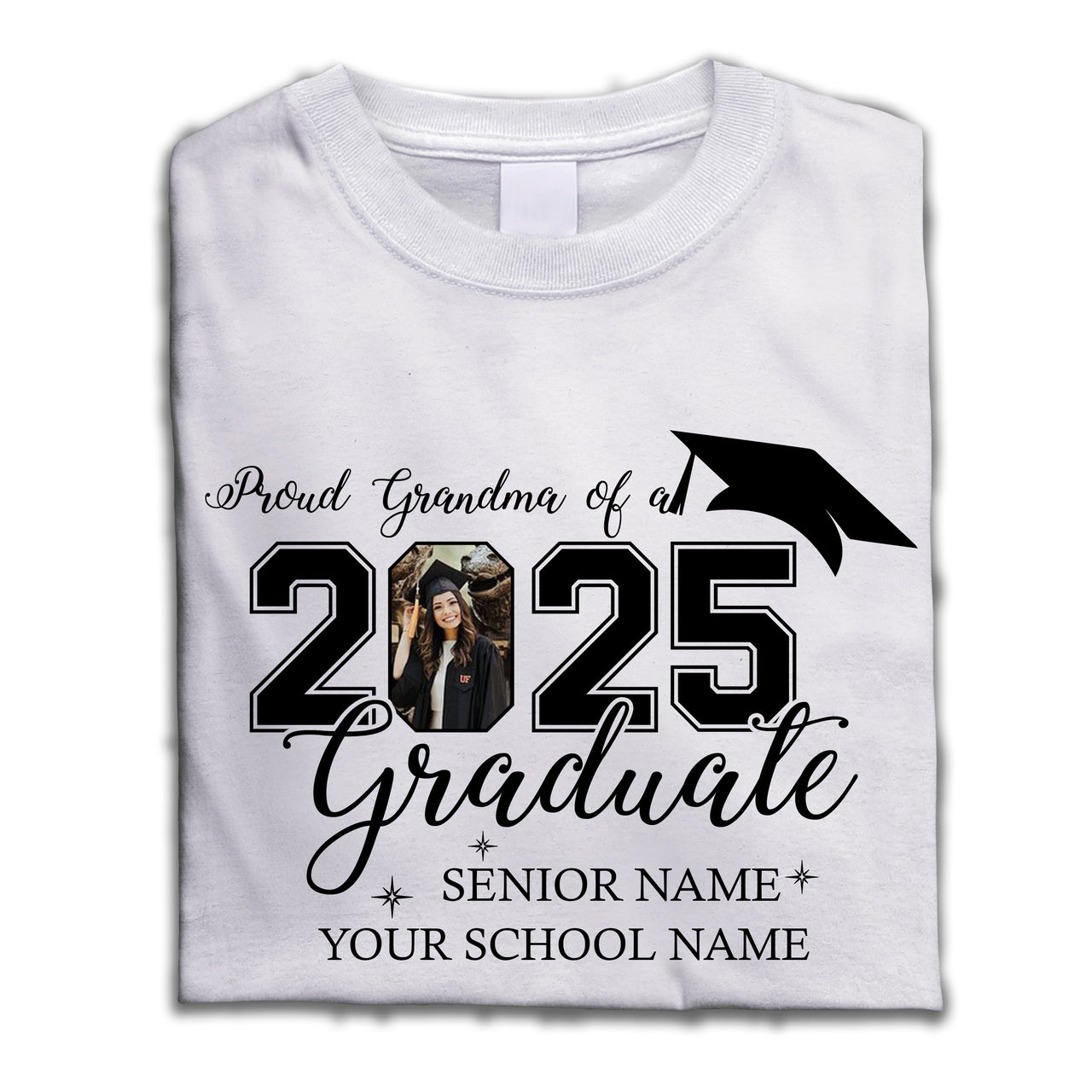 Custom Photo Proud Mom Dad Of A 2025 Graduate Shirts, Graduation Gift