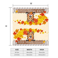 Thumbnail for Personalized Mailbox Cover- Gift For Dog Cat Lovers- Hello Fall Maple Leaves AF