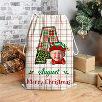 Thumbnail for Personalized Santa Sack - Christmas Gift For Family - Christmas Letter With Name AB