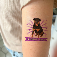 Thumbnail for Personalized Funny Pet Photo Glitter Temporary Tattoos, DIY Gift For Dog Cat Lovers JonxiFon